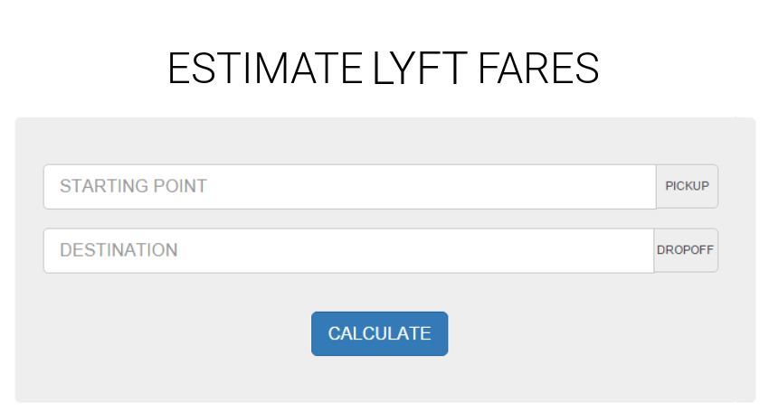 Estimate Lyft Fares - Calculate Any Ride's Cost